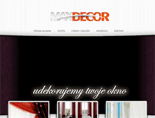 Tablet Screenshot of maxdecor.pl